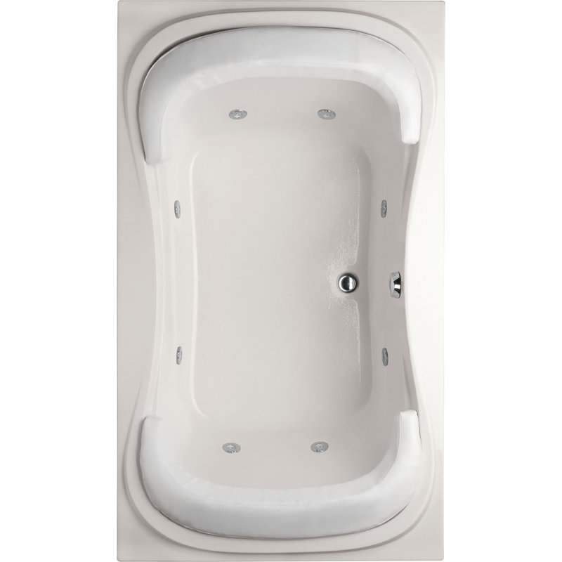 Fantasy 72'' L Air Bathtub, White, Matte Black