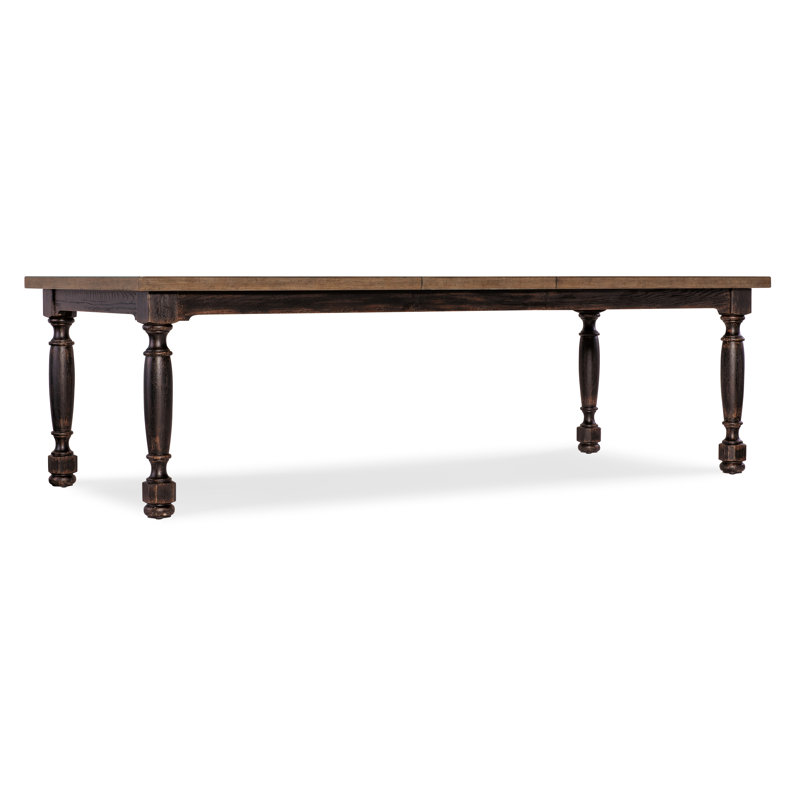 Americana Leg Dining Table with 22" Leaf, Molasses