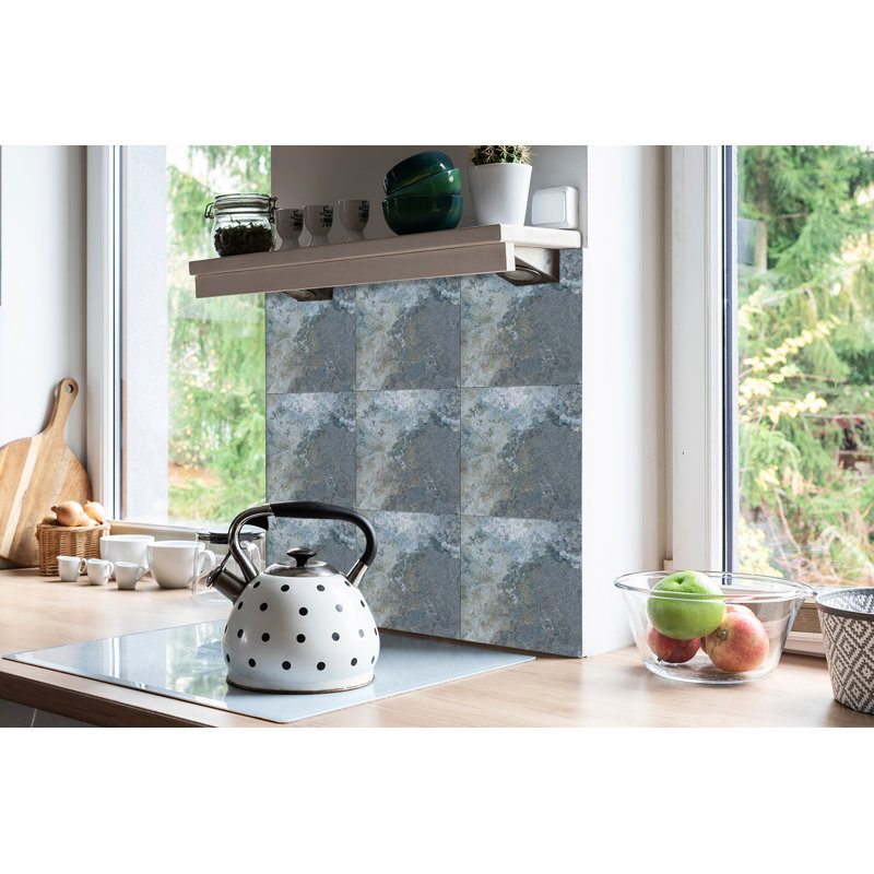 Hoggatt 30cm W x 30cm L Vinyl Peel and Stick Field Tile