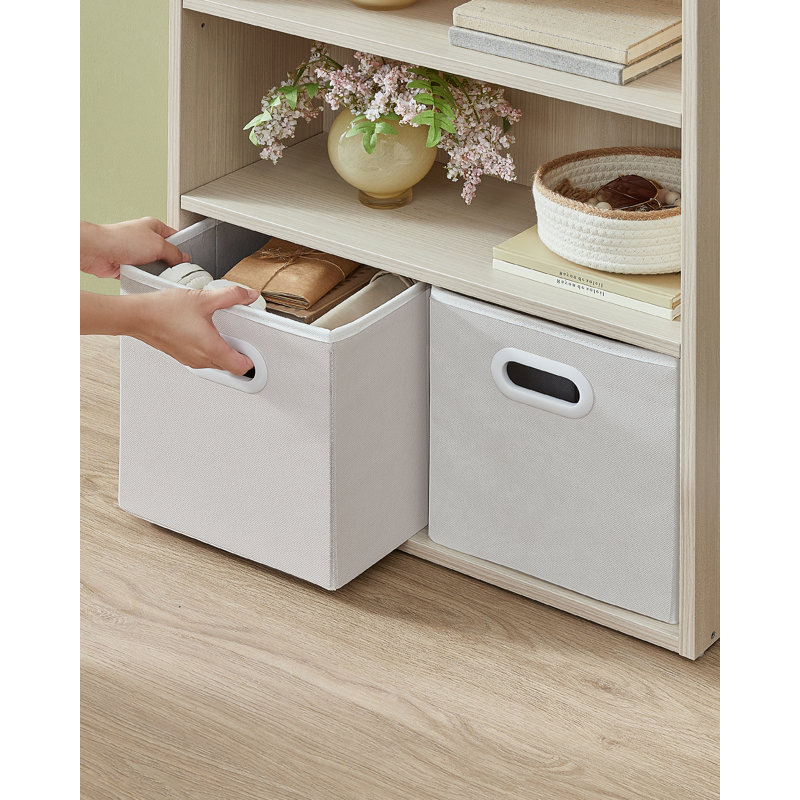 5-Tier Standard Bookcase, Beige