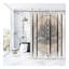 Rideau de douche simple 13 pièces + crochets-2113226112