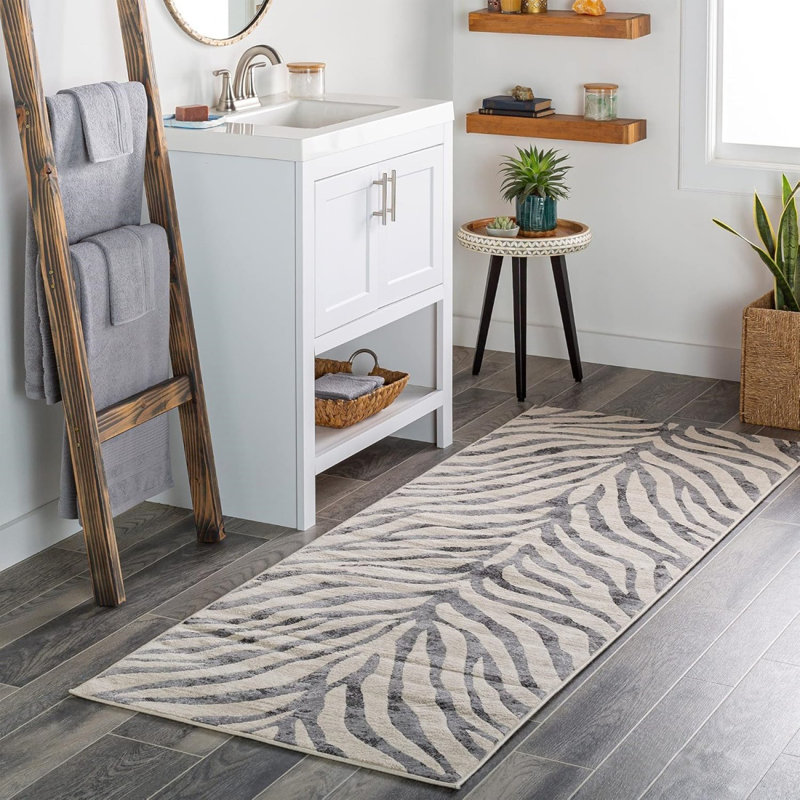 Geometric Machine Tufted 80cm X 220cm Area Rug