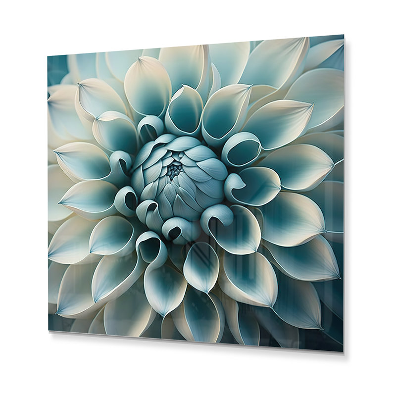 - Décoration murale florale en métal Dahlia, H 36 po x l 36 po x P 1 po