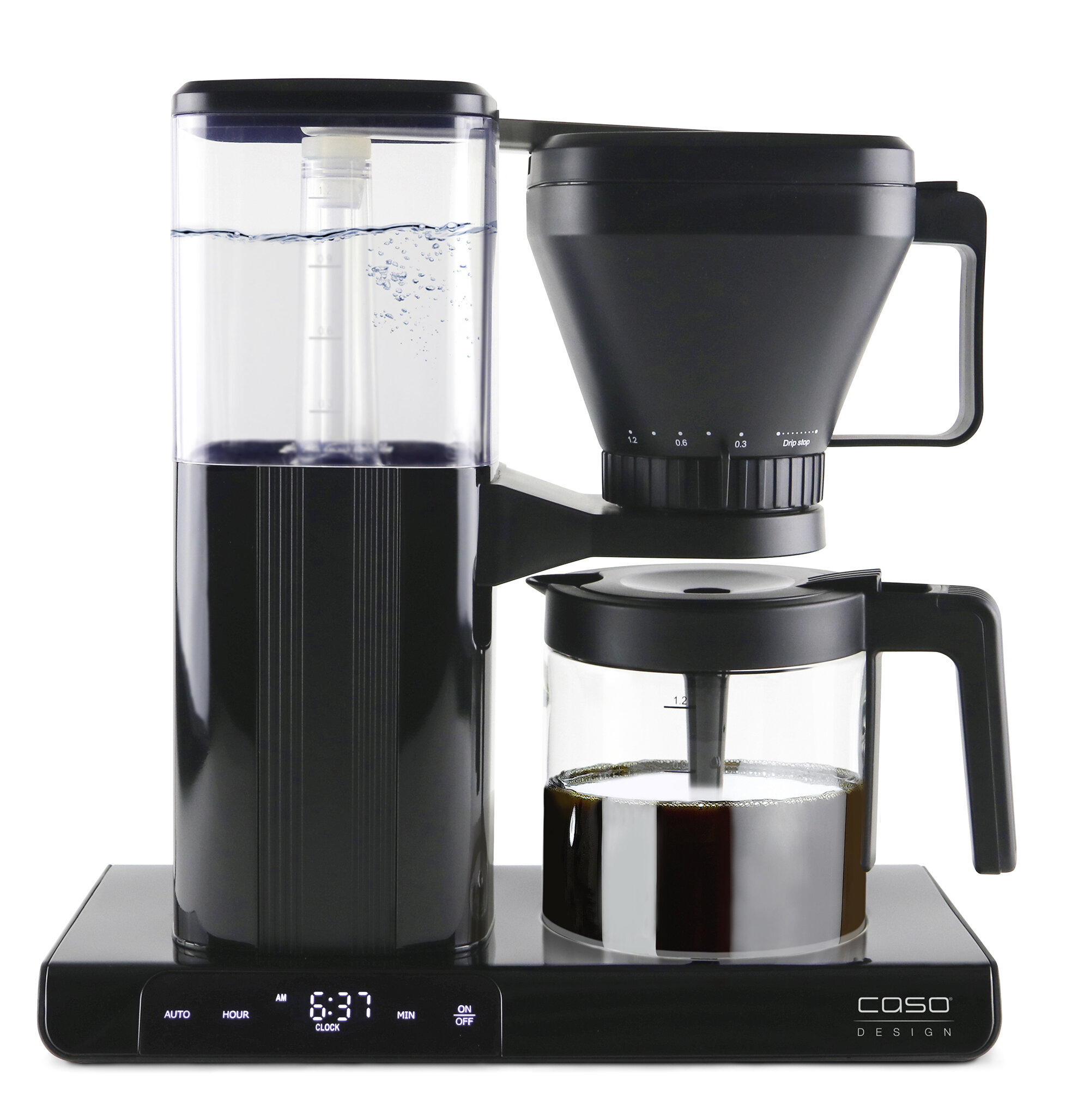 Caso Gourmet Gold Cup Coffee Maker: Programmable Timer, 8 Cups, Brews Coffee  at 205F