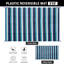 Tapis extérieur rayé bleu / blanc-263726473-236610569