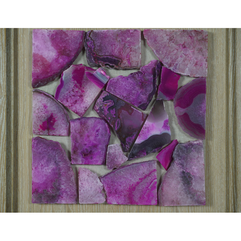 Décoration murale en agate brisée
