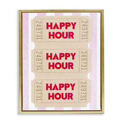 Art mural encadré Happy Hour