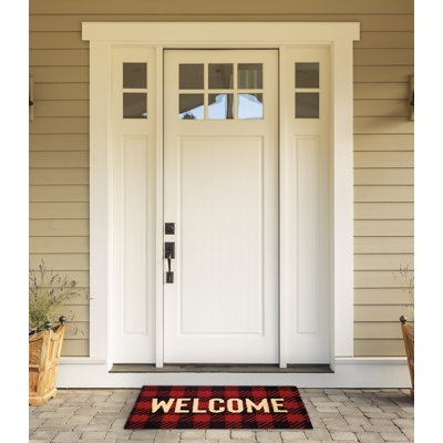 Tapis d'extérieur antidérapant Colman Buffalo Check 30 po x 18 po