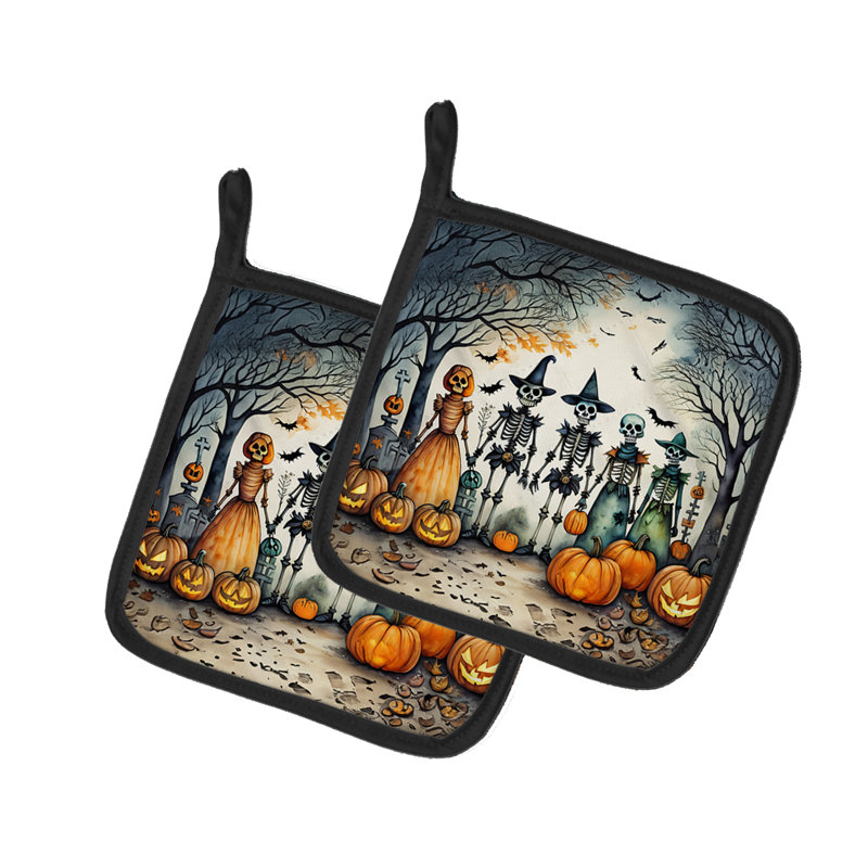 Calacas Skeletons Spooky Halloween - paire de poignées