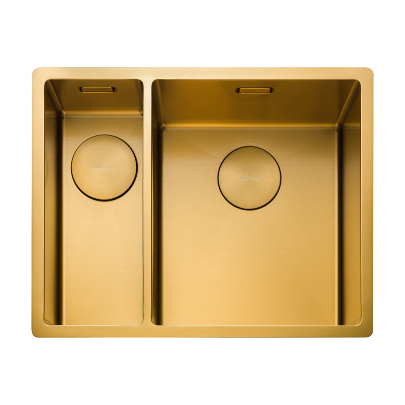 1.5 Bowl Undermount/Inset Kitchen Sink, Gold