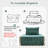 Modular Square Compression Sofa Chair, No Assembly Required Single Seater Lounge With Back Pillow,  Multi-Functional Lazy Sofa Chair For Living Room, Bedroom, Guest Room, Set Of 2-1035563877