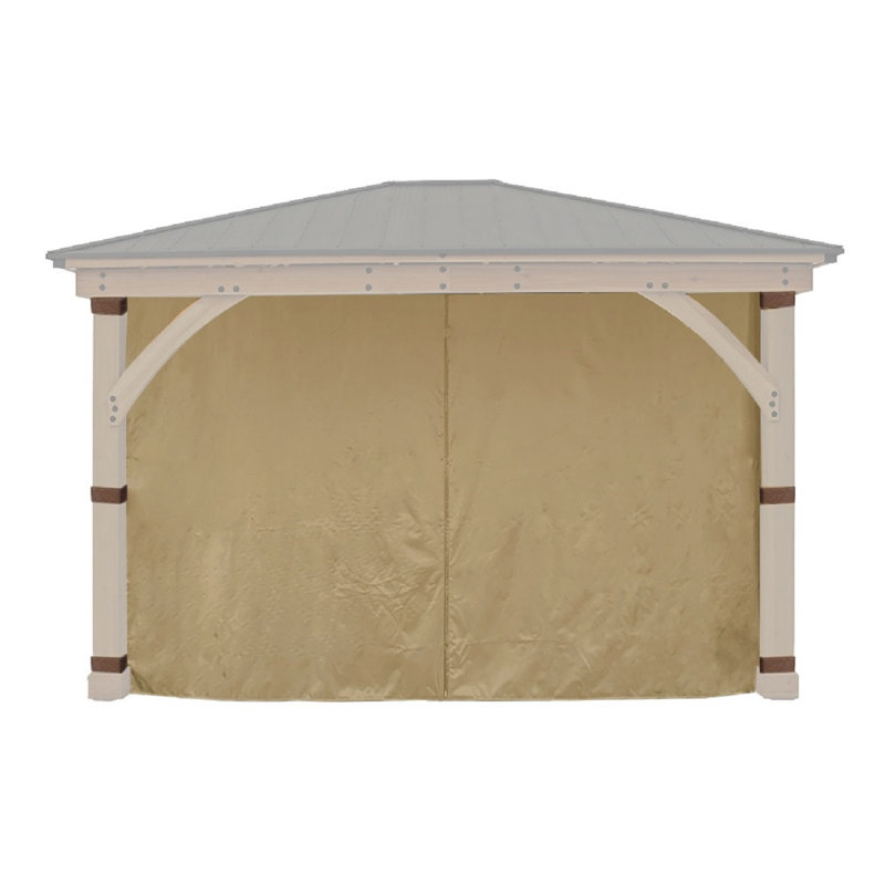 APEX GARDEN Polyester Side Wall for Gazebo, Beige