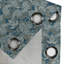 Rideau à œillets décoratif à 2 panneaux East Urban Home Paisley, 50 po, bleu foncé et beige-890475343