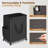 180L Large Laundry Hamper with Wheels, Rolling Laundry Basket with Metal Frame and Removable Bag Design, Dirty Clothes Laundry Cart for Bathroom, Dorm Room, Laundry Room, Black-975448237