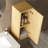 Bathroom Side Cabinet, Oak Finish, Soft Close Damper Door, Space Storage 12" Oak, Plywood, Door And Adjustable Shelf For Improvement