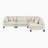 Loowit 120" Modern & Contemporary Microfiber 4-Piece Modular Sectional Sofa – Customizable Sofa with Reversible Cushions & Matching Pillows-311904284