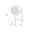 Chiavari Upholstered Stool with Metal Frame-561358513-564622947