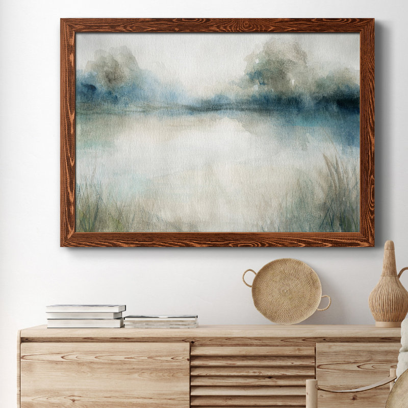 Still Still Waters I - Cadre photo, reproduction d'art sur papier, H 31 po x l 44 po x P 1 po, Érable