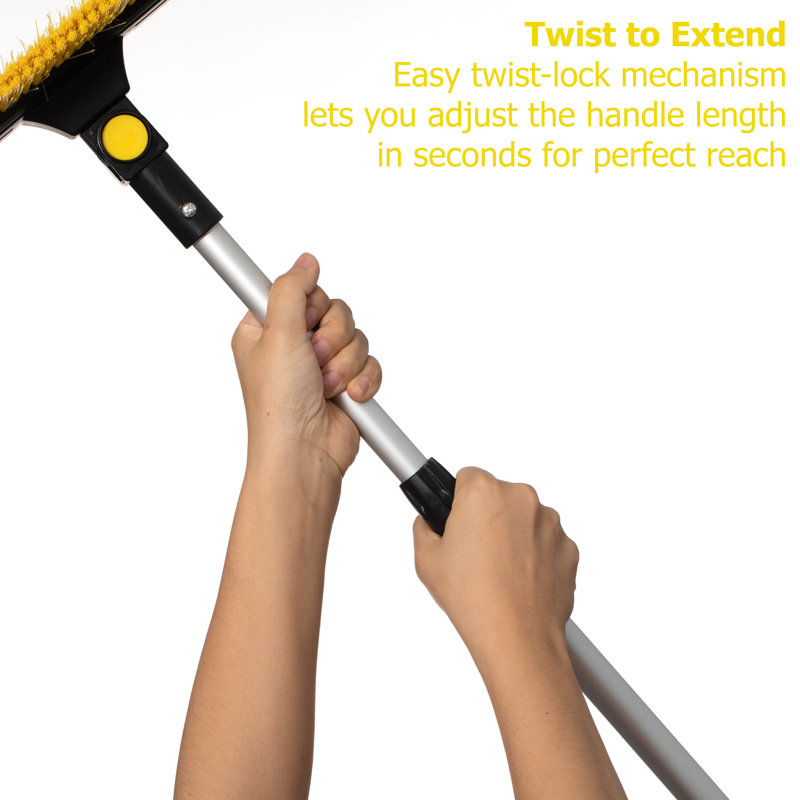 Brosse à neige extensible en aluminium avec raclette intégrée et racloir à glace 3 en 1 Gardeniser