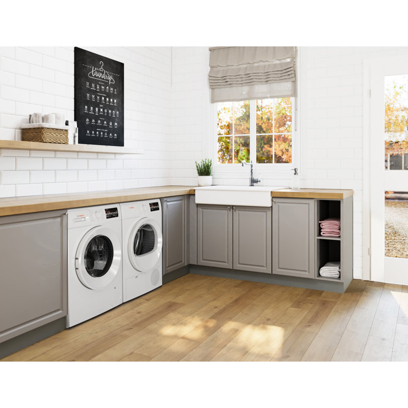 Bosch 300 Series Compact Condensation (Ventless) Electric Dryer 24-Inch in White