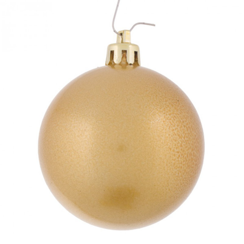 6cm Ball Ornament, Metallic Gold