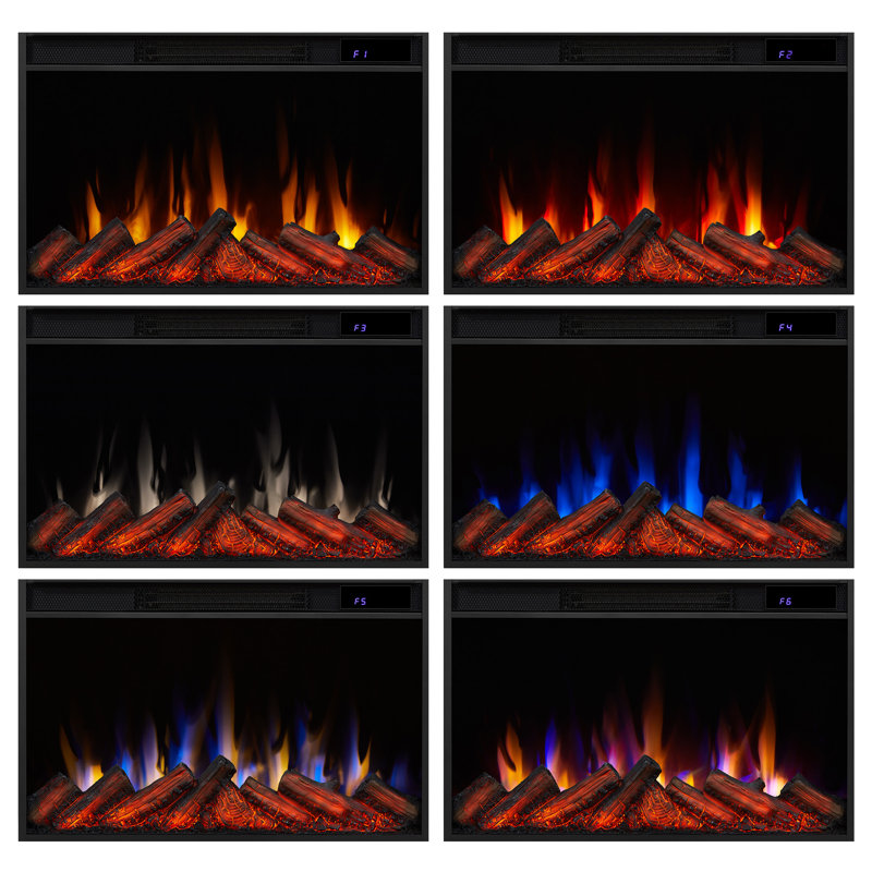 Tejon 52" Slim Electric Fireplace by Real Flame, Gray