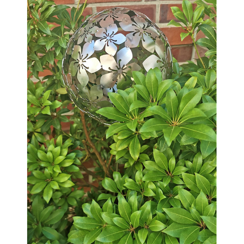 Cayo Stainless Steel Gazing Ball, 100cm H x 20cm W x 20cm D