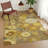 Machine Washable Indoor/Outdoor Emelia ACN2294 Floral Rug-715164278