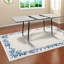 Ensemble de table de salle à manger extensible moderne avec panneau de fibres à densité moyenne et conception en métal pour la cuisine