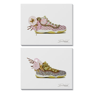 Blossom Luxe Kicks Duo Canvas Wall Art - 17" x 21"