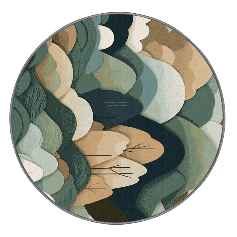 Lunar Embers Rug, Round 6'