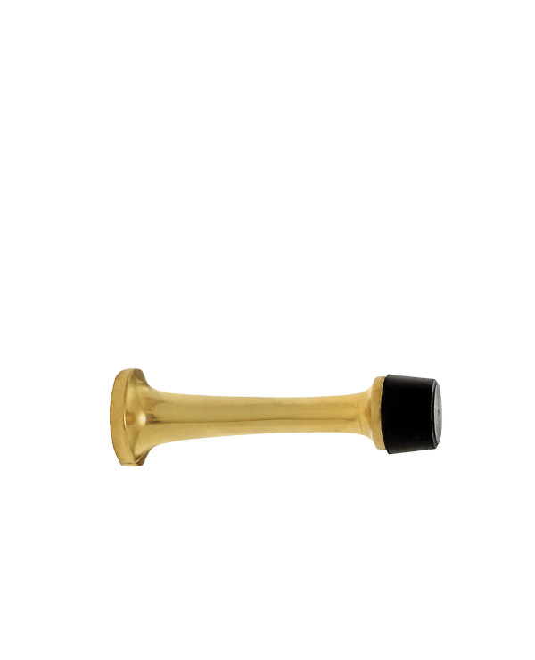 Classic Baseboard Stop, Polished Brass