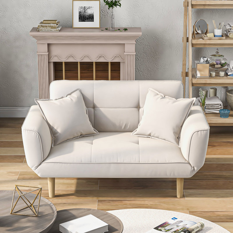 Mazelina 2 Seater Loveseat, Grey, Velvet