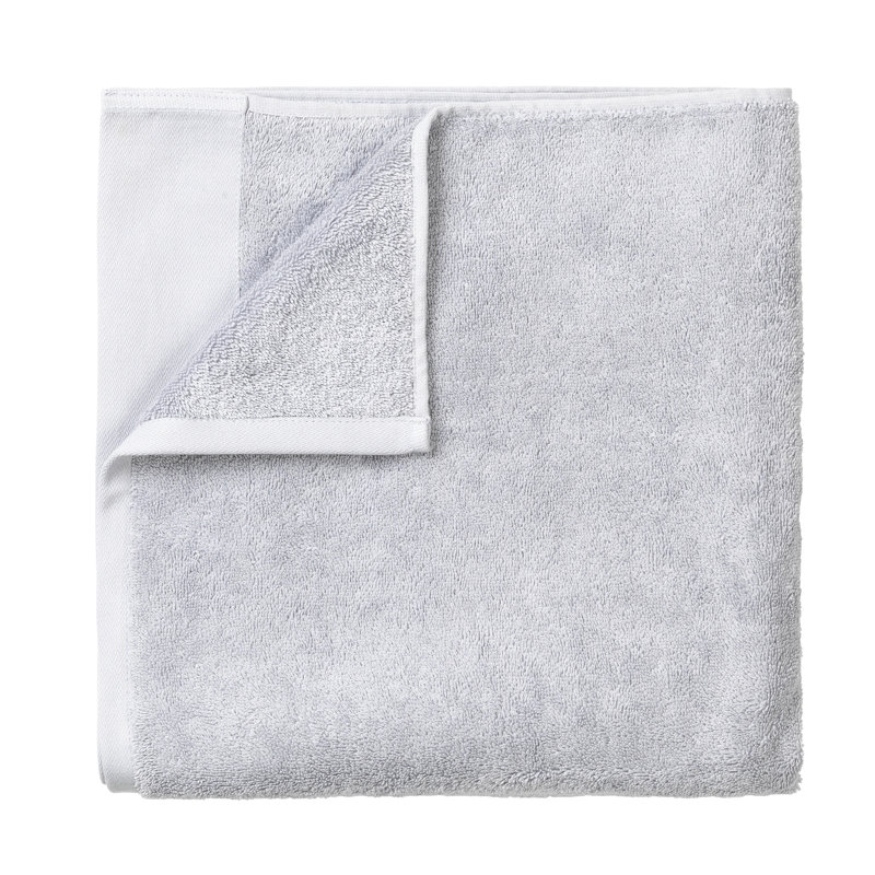 Serviette de bain 100% coton biologique RIVA, Gris clair MicroChip