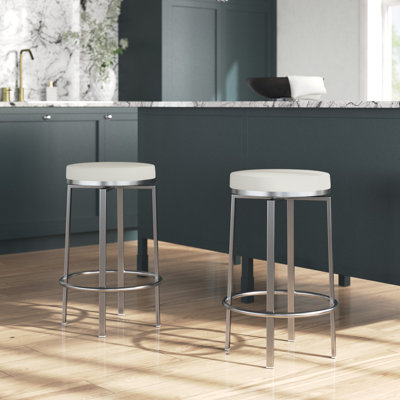 Mcgary Swivel Upholstered Counter Stool