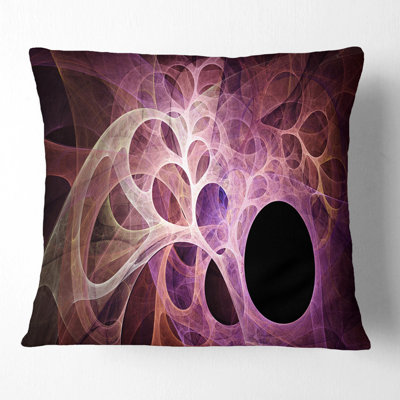 Fractal Angel Wings - Coussin imprimé abstrait