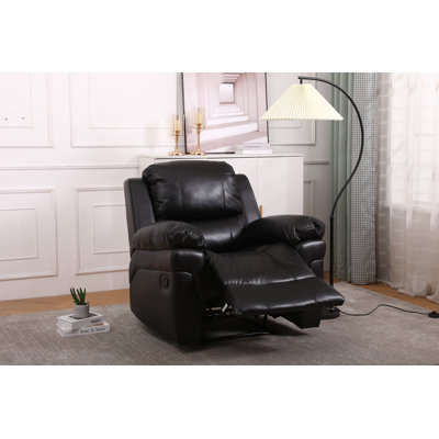 Kaneb 97cm Wide Faux Leather Standard Recliner