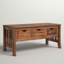 Table basse en bois massif avec rangement Ponce-1242441870