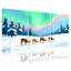 Ensemble de 3 impressions sur toile, forêt d'hiver-1215538769