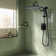 Shower Faucet Set, G-Promise 14 Inch Shower Head With Rough-In Valve