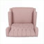 Fauteuil inclinable à oreilles surdimensionné luxueux en tissu capitonné à finition rose pour le salon-580164620