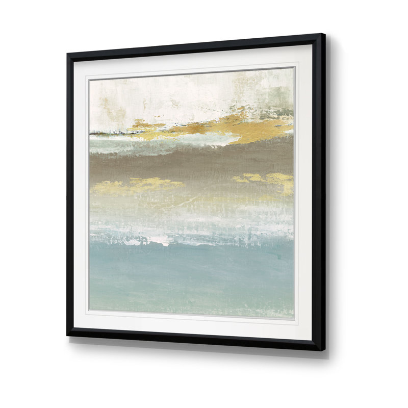 «Soft Solace Détail II», peinture, H 17,5 po x l 17,5 po x P 1,5 po, Cadre noir