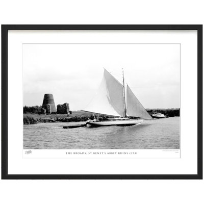 The Broads, St Benet's Abbey Ruins C1931 by Francis Frith - Single Picture Frame Print
