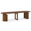 Table de salle à manger extensible de 112,3 cm à 337,3 cm pour 4 à 10 personnes, table ronde à ovale avec support central renforcé-19678814