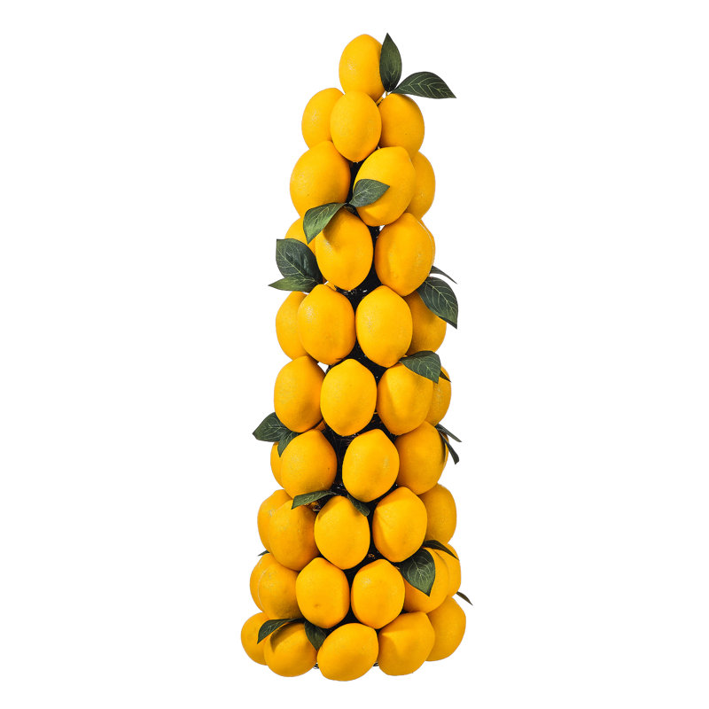 Arbre conique topiaire 24 "citronnier, 24" x 9"