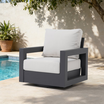 Outdoor Aluminum Swivel Chair