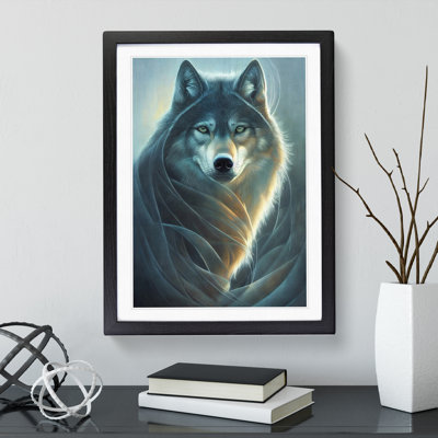 XV1022-5241X Winter Wolf - Single Picture Frame Print