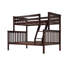 Lit plateforme simple en bois massif avec échelle-1913133620