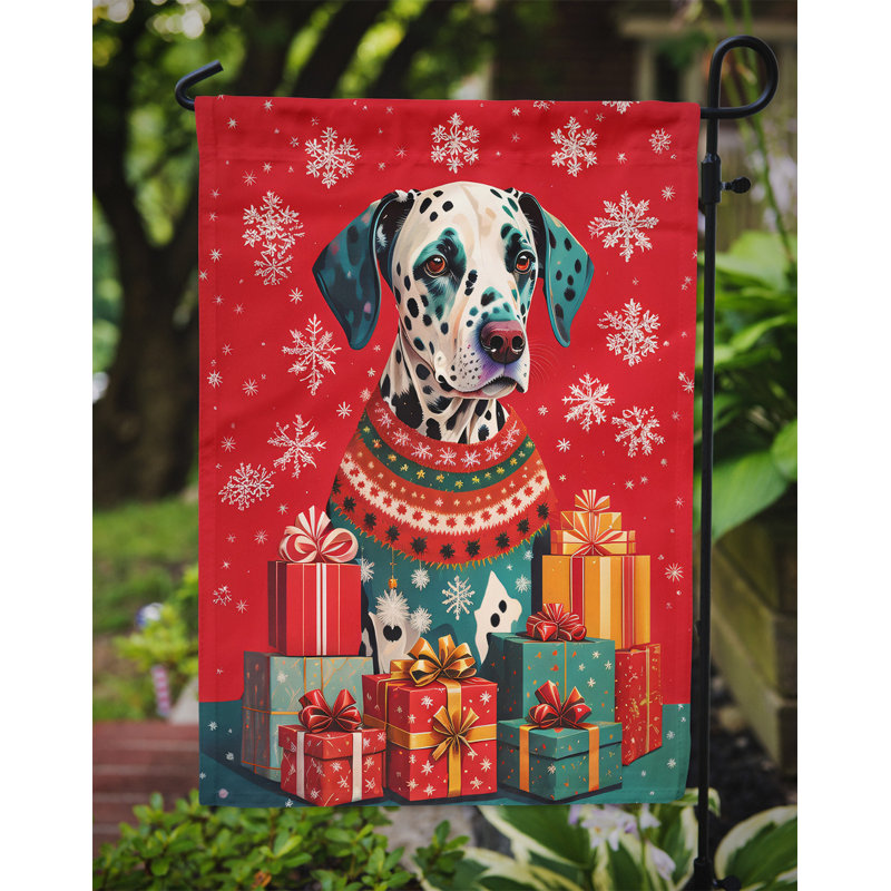 Double Sided 15.5'' H x 11.25'' W Polyester Christmas Garden Flag