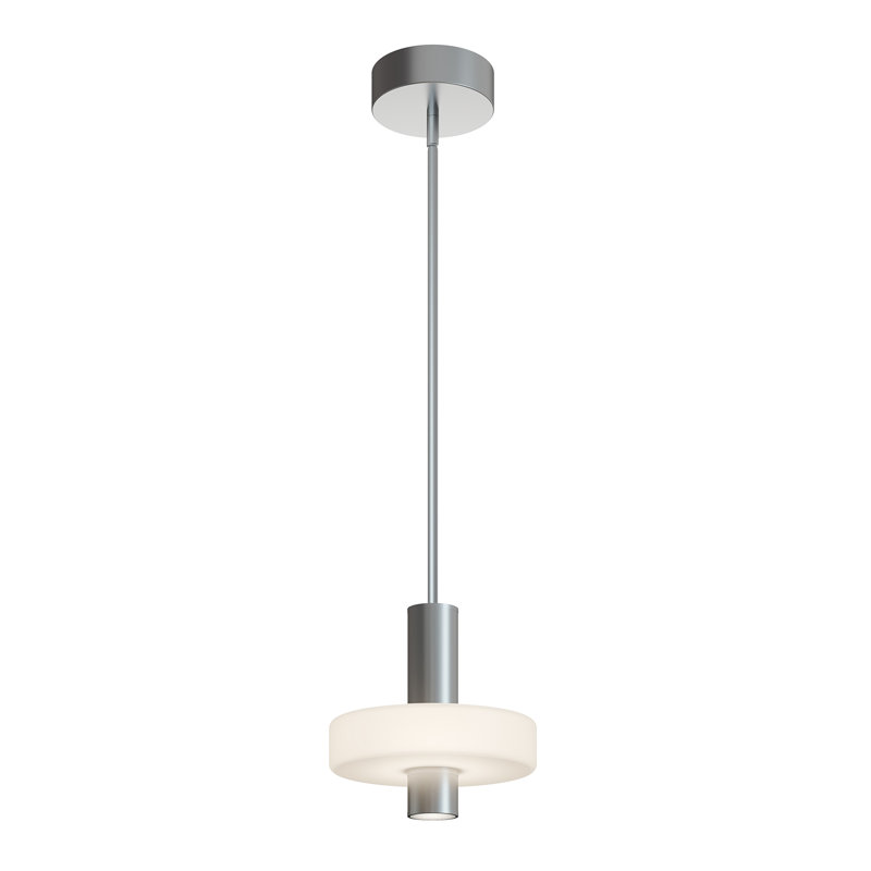Luminaire suspendu à DEL 10 po Sydney, Nickel satiné